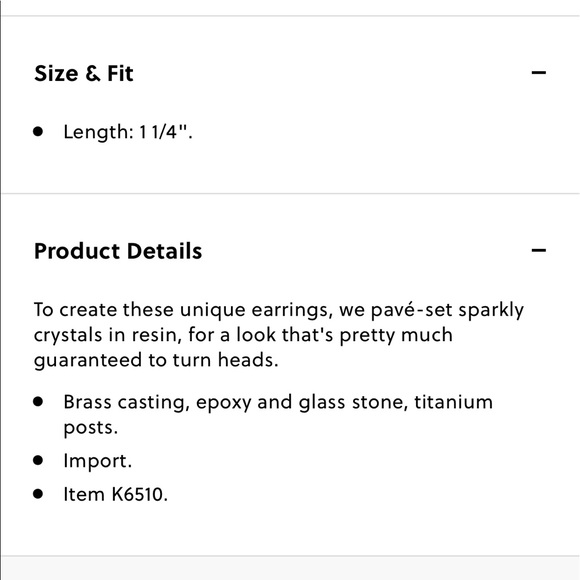 J. Crew Pavé Resin Earrings - Picture 4 of 4